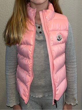 Girls Light Pink Puffer Vest